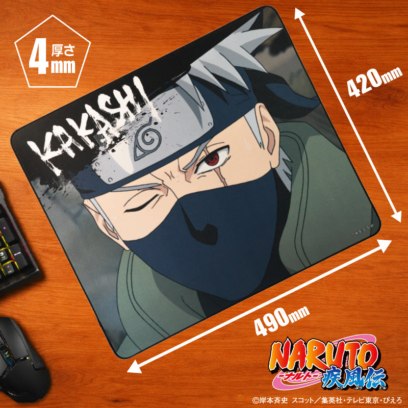 NARUTO はたけカカシ マウスパッド 400mm×900mm×2mm NARUTO-ナルト- 疾風伝 ゲーミングマウスパッド【KAKASHI】 – DotAndZ
