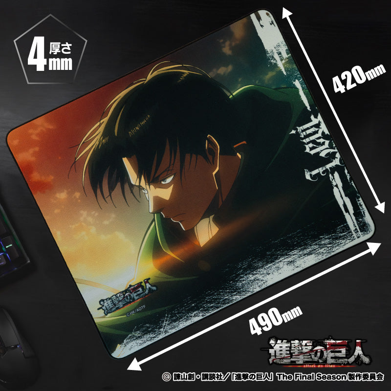 進撃の巨人 進撃のゲーミングマウスパッド【リヴァイA】 – DotAndZ