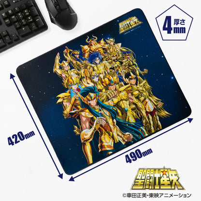 Alfombrilla Gaming Los Caballeros del Zodiaco – 12 Caballeros Dorados