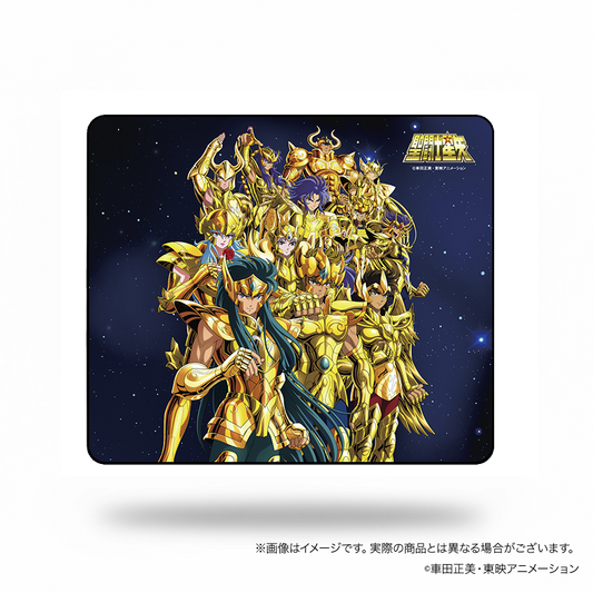 聖闘士星矢 ゲーミングマウスパッド【黄金聖闘士12人集結】